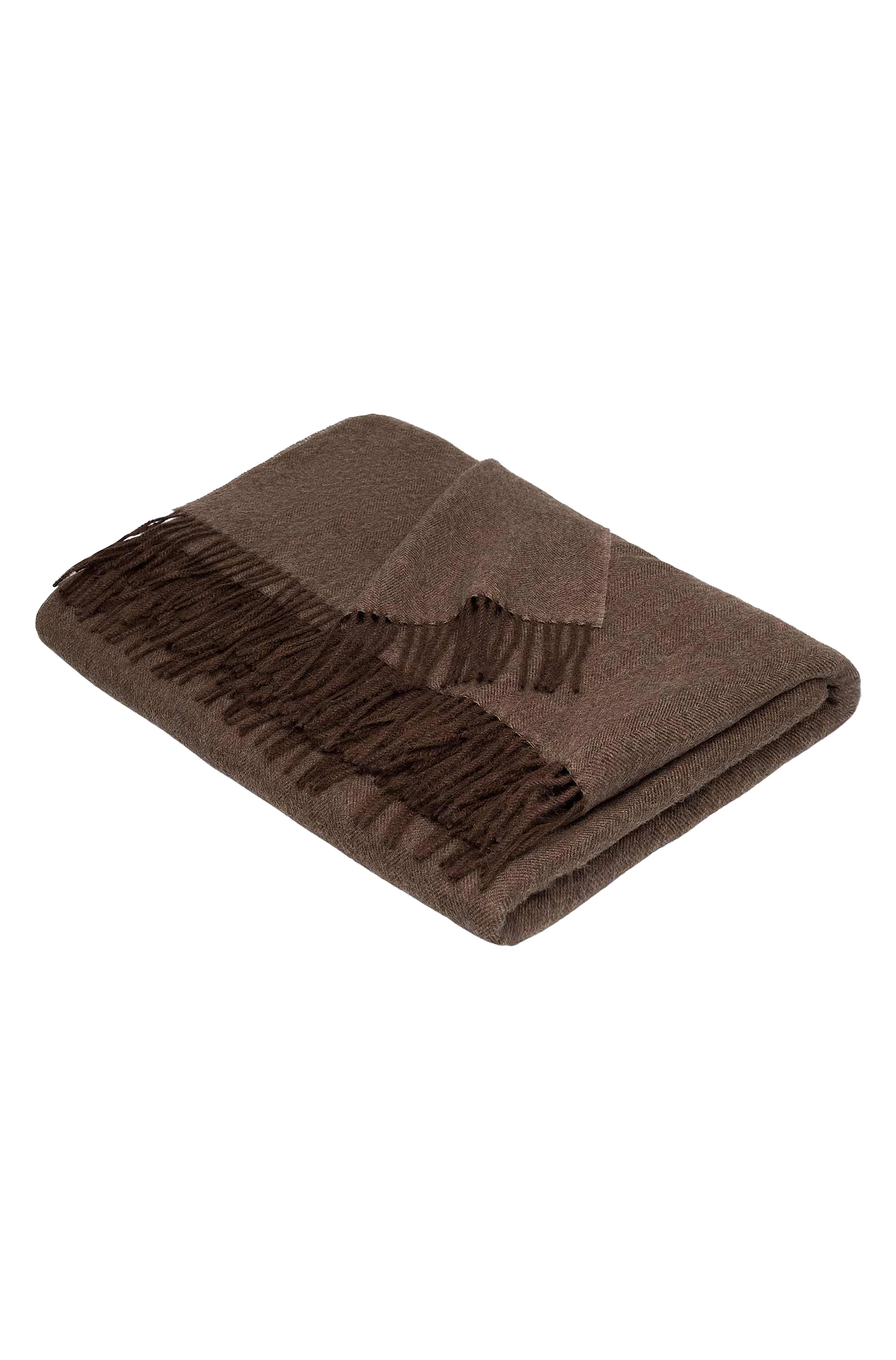 Alpaka Tagesdecke FISCHGRAT (bruan)