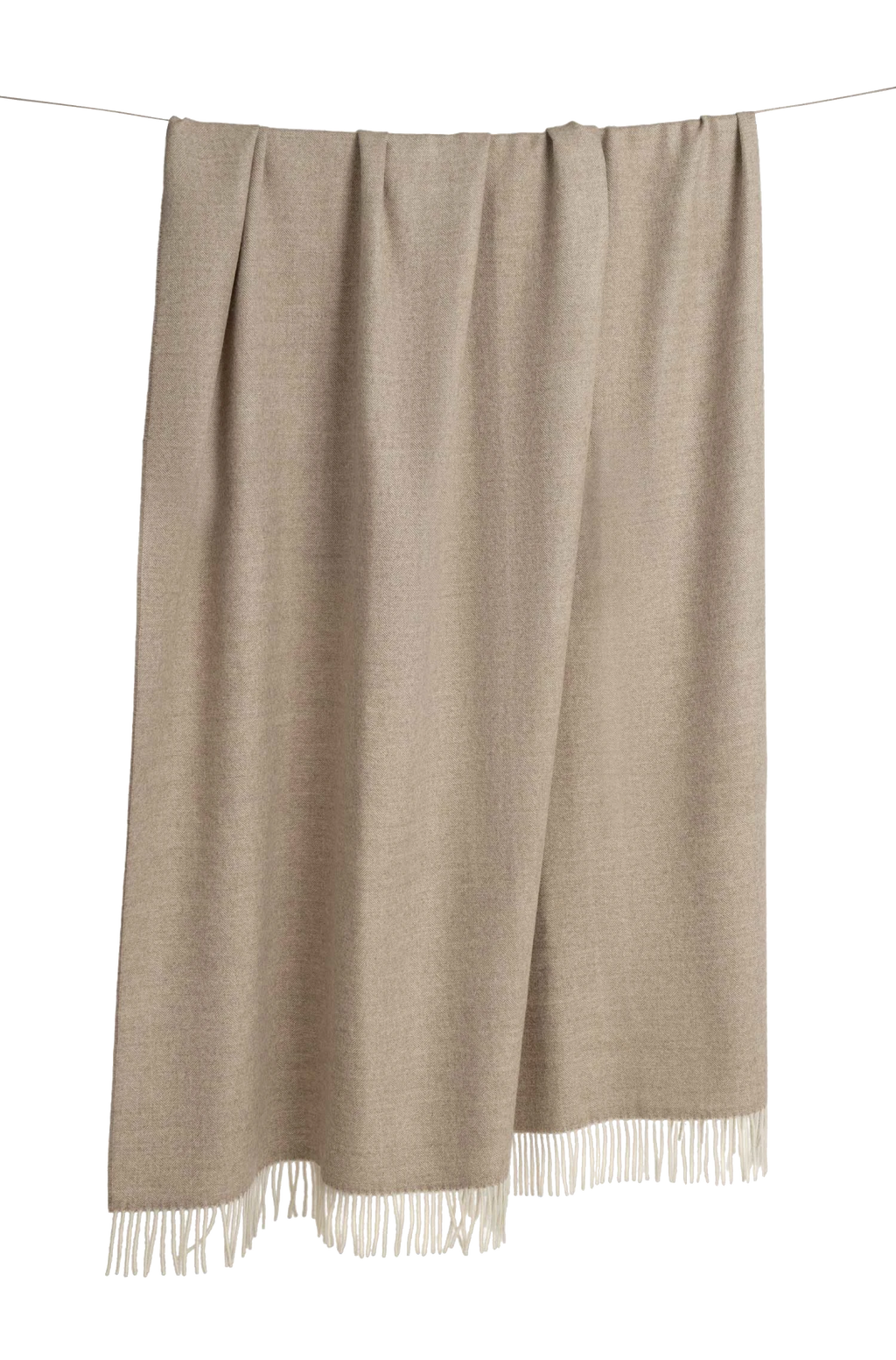 Alpaka Tagesdecke FISCHGRAT (beige)