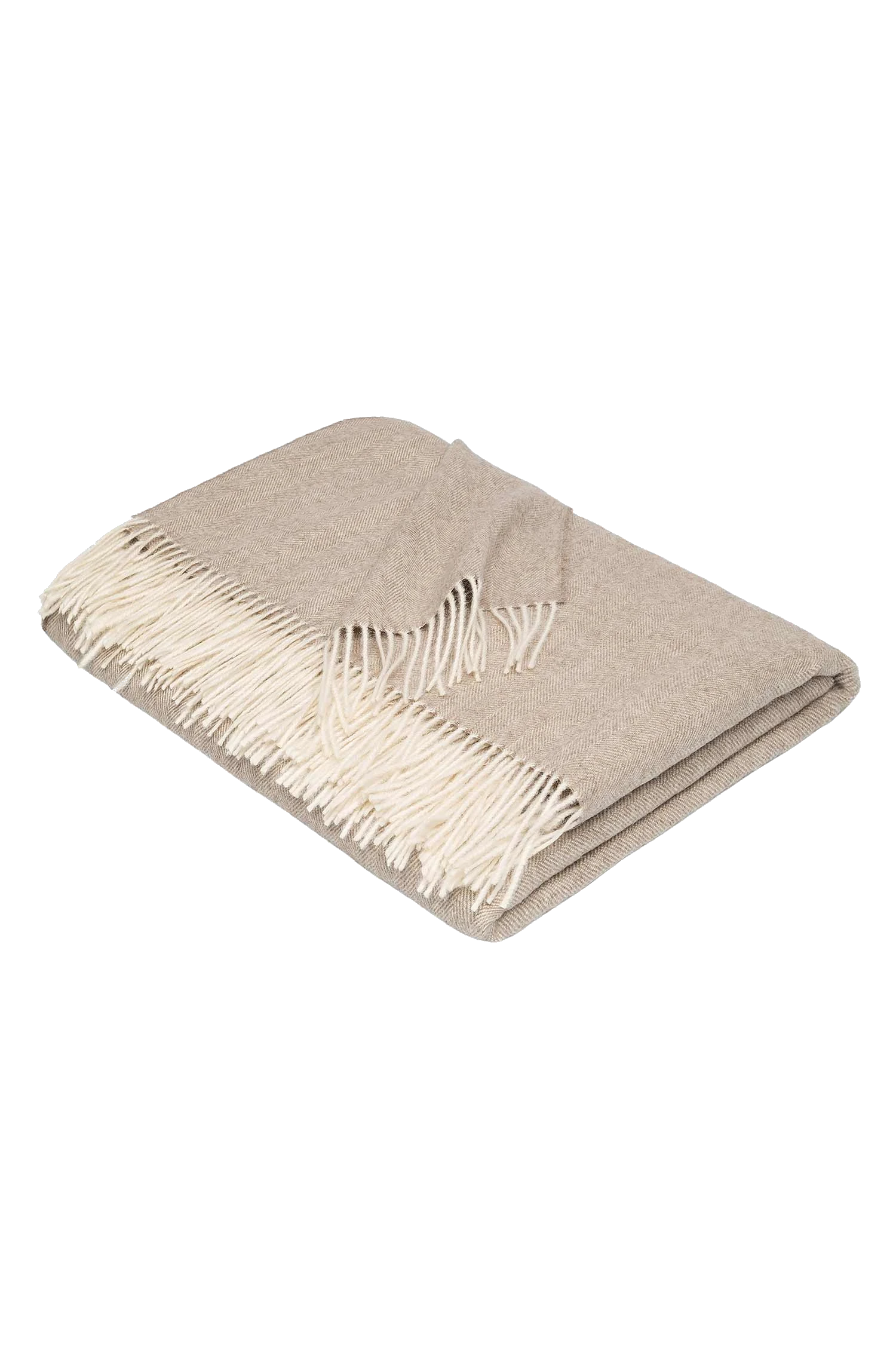 Alpaka Tagesdecke FISCHGRAT (beige)